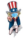 Uncle Sam `I Want You` - Surgical Mask